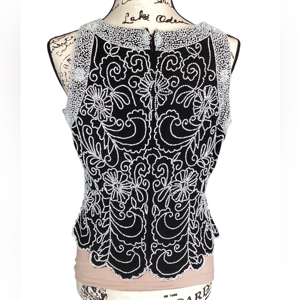 J Kara Formal beaded top. Size Medium Petite - Picture 4 of 16